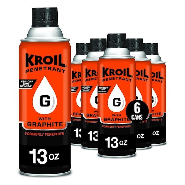 Kroil 13 Oz. with Graphite Aerosol (aka Penephite) Rust